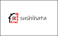 Logotipo de entrega de sushi