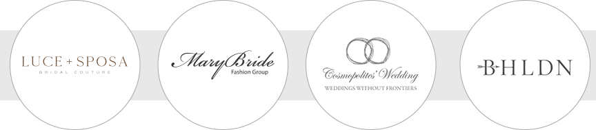 Logotipo para una tienda de accesorios para bodas.