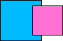 blue+pink color logo