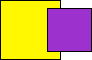 yellow+purple color logo