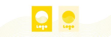 Yellow logo as an element of the company’s identity